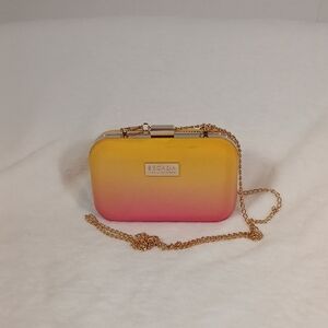 Escada Fiesta Carioca Yellow/Pink Clutch Bag